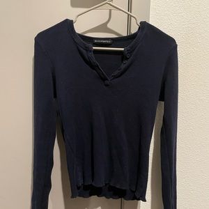 Cute navy blue brandy Melville long sleeve